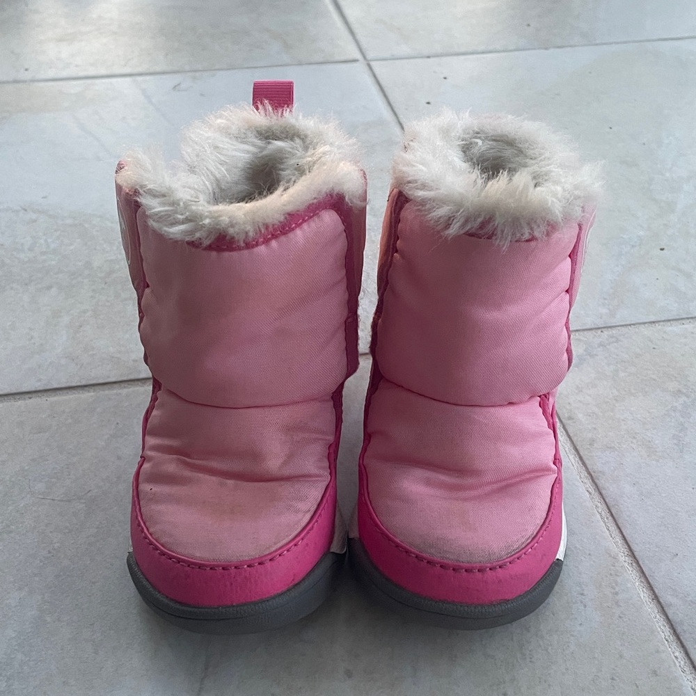 SOREL Baby Toddler Girls Whitney II Plus Waterproof Boots Pink Size 7 Winter